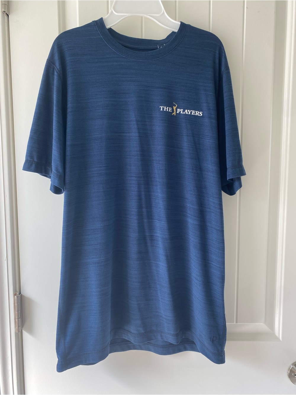 Puma Men's Navy Blue Short-Sleeve Performance Tee - The Players Logo